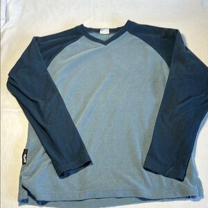 Men's Blue Long Sleeve Waffel fleece size medium (see pictures for measurements)